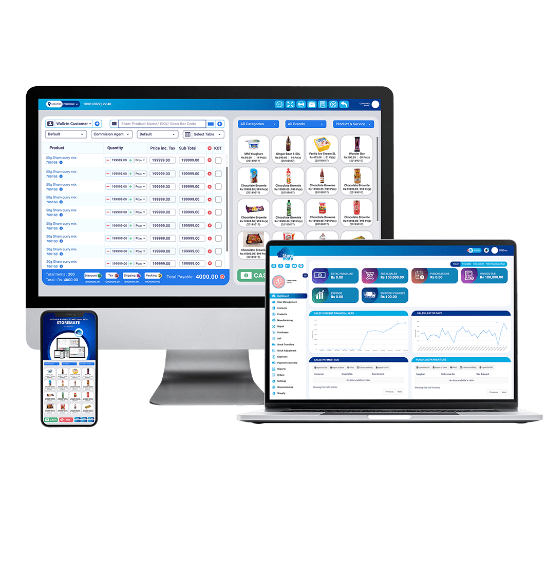 Manage your business <br> 100% online 