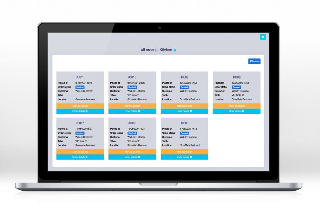 Storemate POS System Restaurant Module with KOT